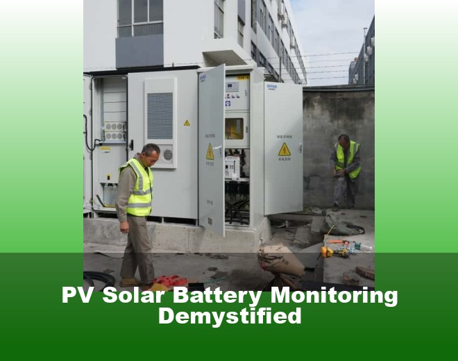 PV Solar Battery Monitoring Demystified
